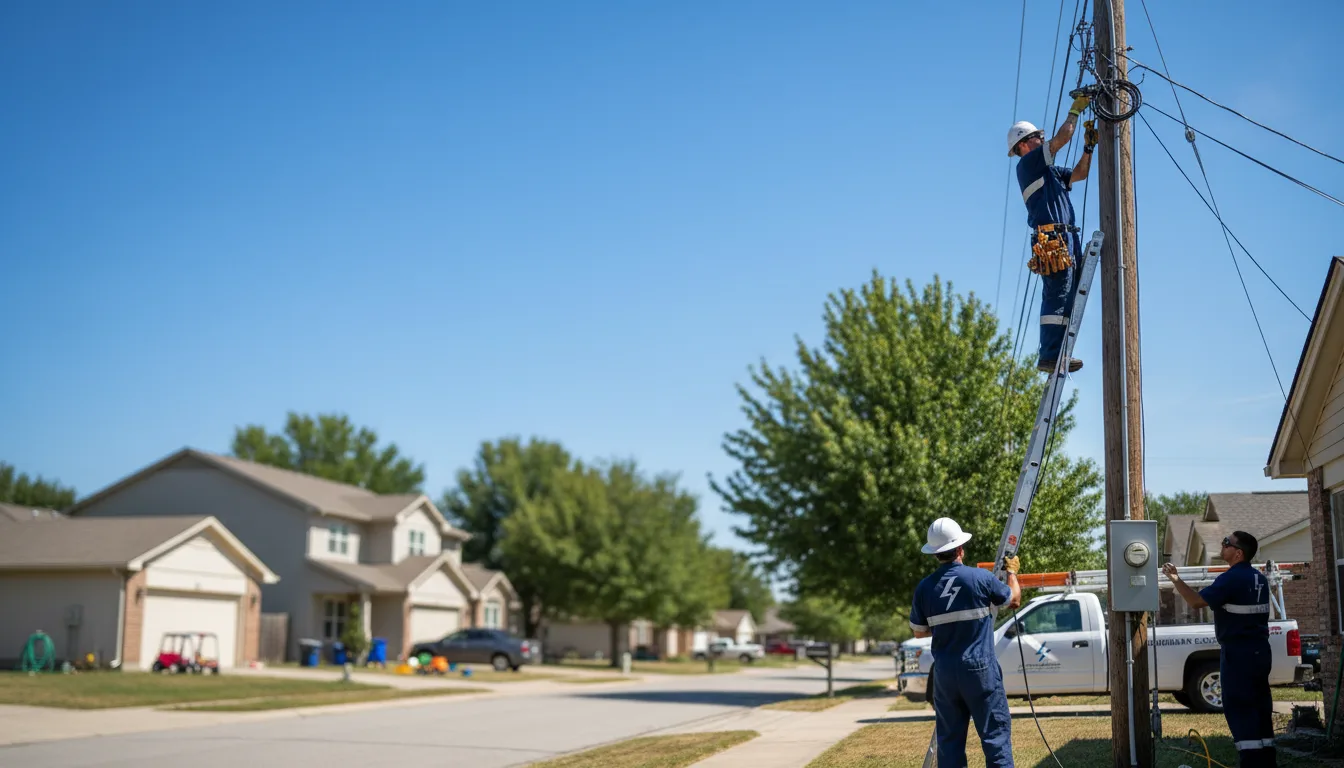 Residential electrician providing installation services in Bridgewater, SD